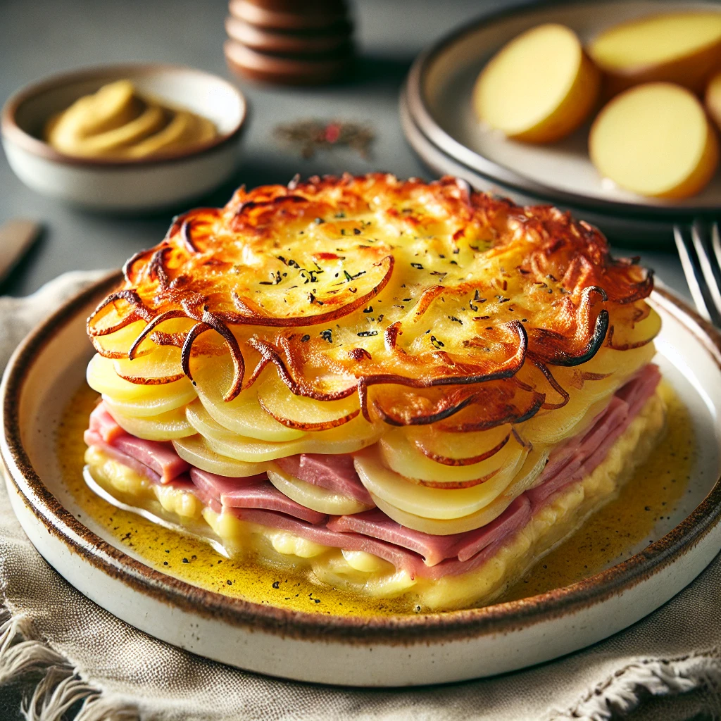 Gratin de Pommes de Terre et Jambon
